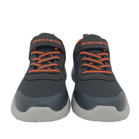 Skechers Dynamight Low-Top K Grey/Orange size 1 - Picture 4 of 5